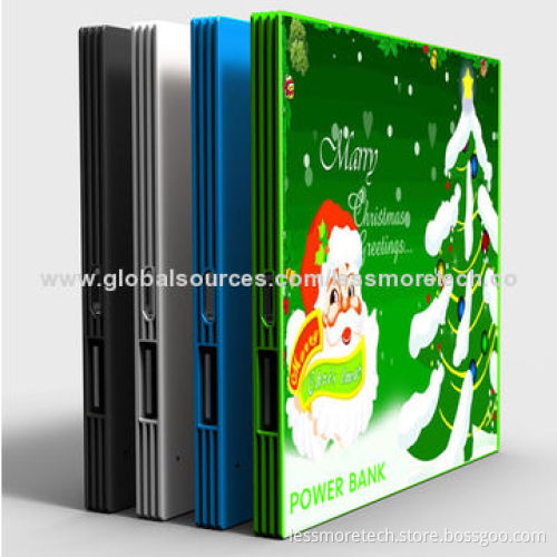 Suction Cups Mobile Phone Power Bank, Christmas Gift, 1,800-2,600mAh